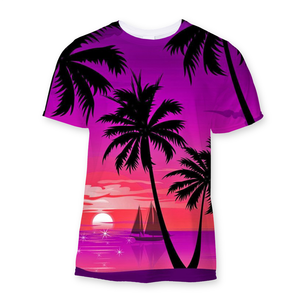 Hawaii Purple Sublimation T-Shirt – Joban Clothing