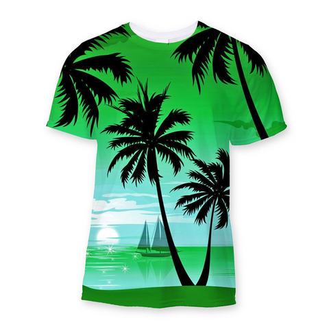 Hawaii Green Sublimation T-Shirt - Joban Clothing