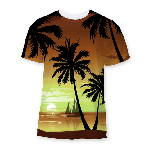 Hawaii Brown Sublimation T-Shirt - Joban Clothing