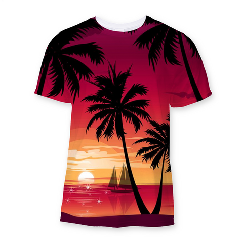 Hawaii Red Sublimation T-Shirt - Joban Clothing