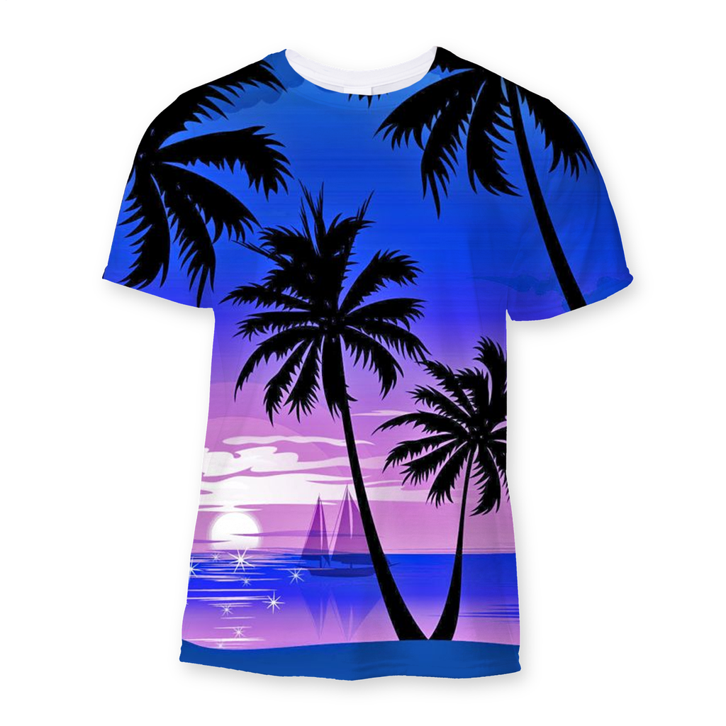 Blue sublimation best sale t shirt
